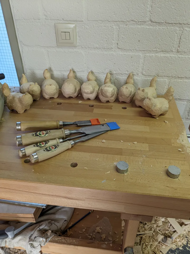 Houten katjes 5