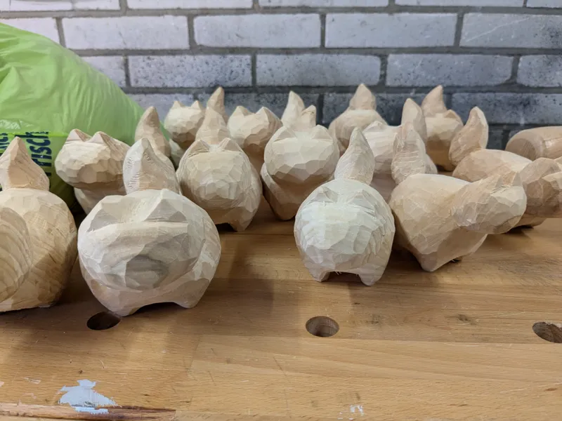 Houten katjes 9