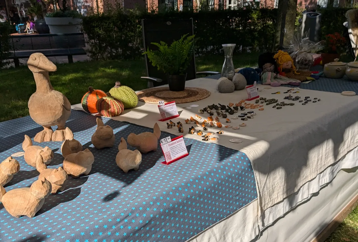 Foto van een eerdere kunstmarkt
